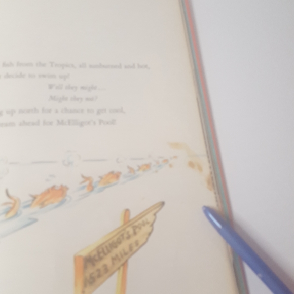 Vintage Dr. Seuss McElligot's Pool Original Book - Picture 7 of 13